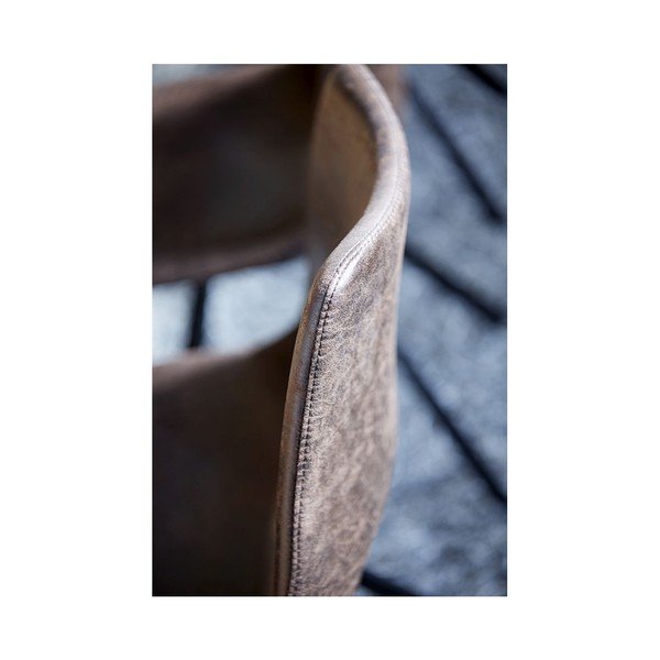 Jasnobrązowe krzesło z czarnymi nogami Canett Coronas-image-4