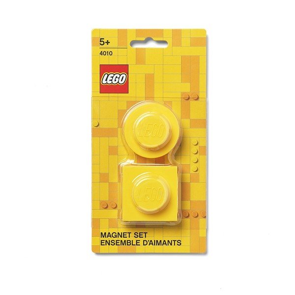 Zestaw 2 żółtych magnesów LEGO®-image-1
