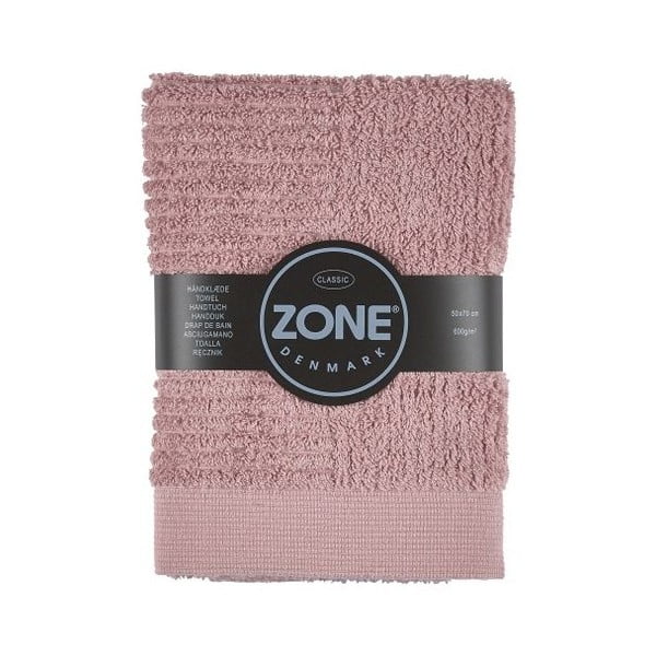 Różowy ręcznik Zone, 70x50 cm
