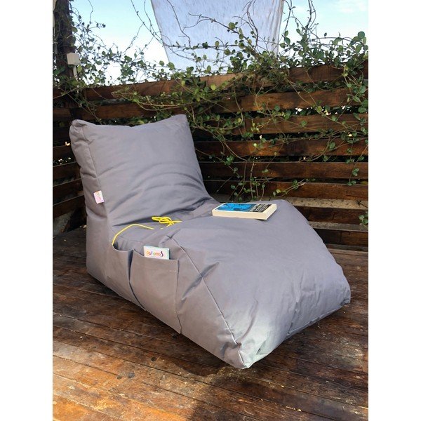 Szary ogrodowy worek do siedzenia Daybed – Floriane Garden-image-2