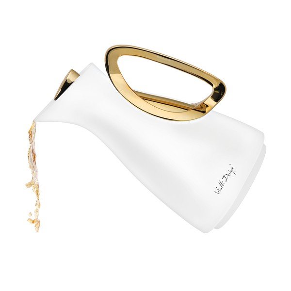 Termos w biało-złotym kolorze 1 l Alessia – Vialli Design-image-3