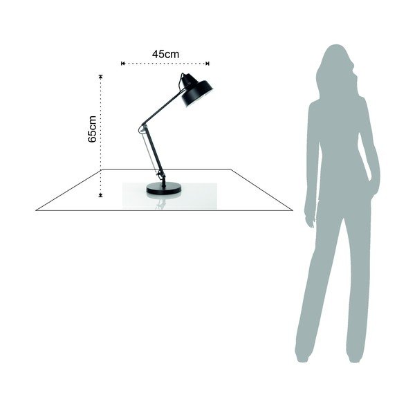 Czarna lampa stołowa 65 cm Ark – Tomasucci-image-4