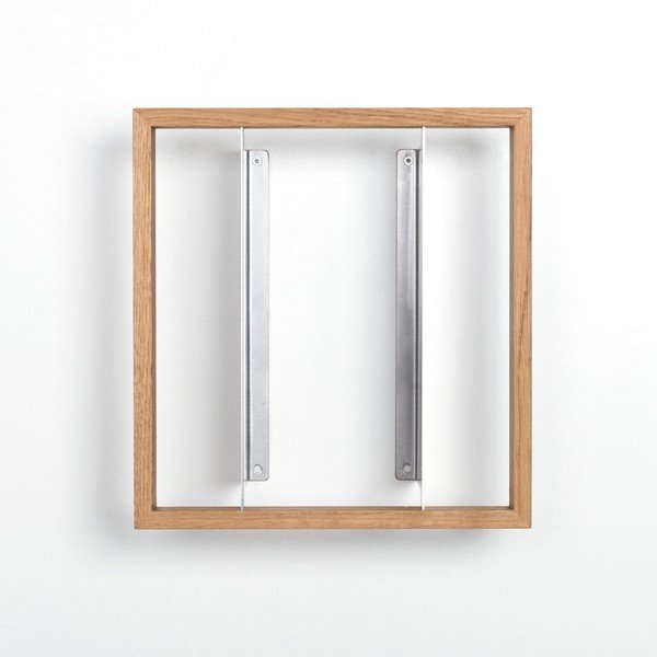 Półka na książki z drewna dębowego das kleine b b7, 34x32 cm-image-3