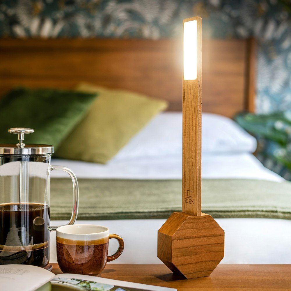 Cyfrowy budzik stołowy Octagon One LED – Gingko (zdjęcie 8)