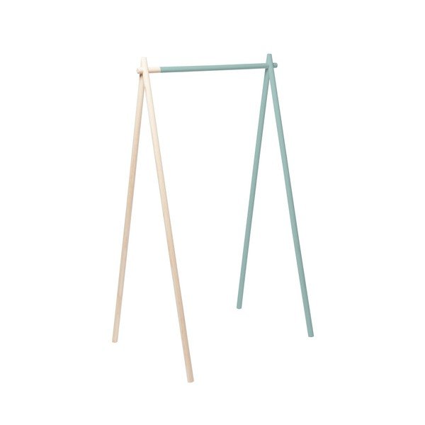 Wieszak na ubrania z jasnozielonym detalem Really Nice Things Minimal