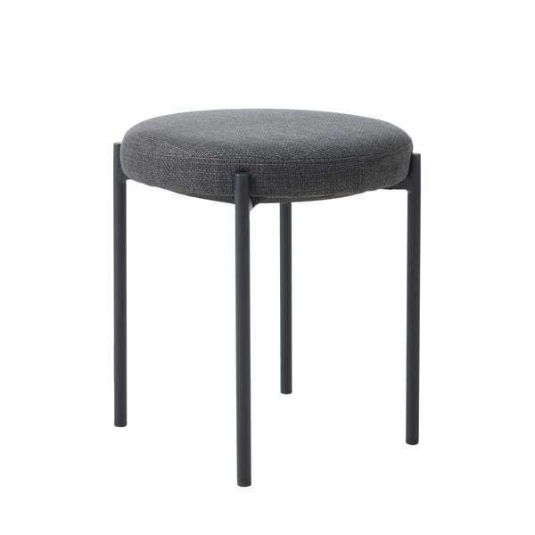 Ciemnoszary metalowy stołek Pelican – Unique Furniture