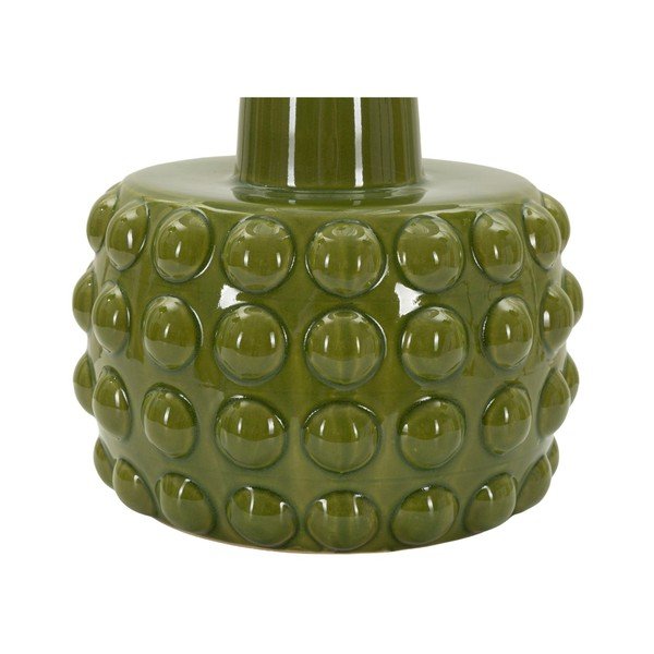Biała/zielona lampa stołowa ceramiczna z tekstylnym kloszem (wysokość 51,5 cm) Gress – Mauro Ferretti-image-2