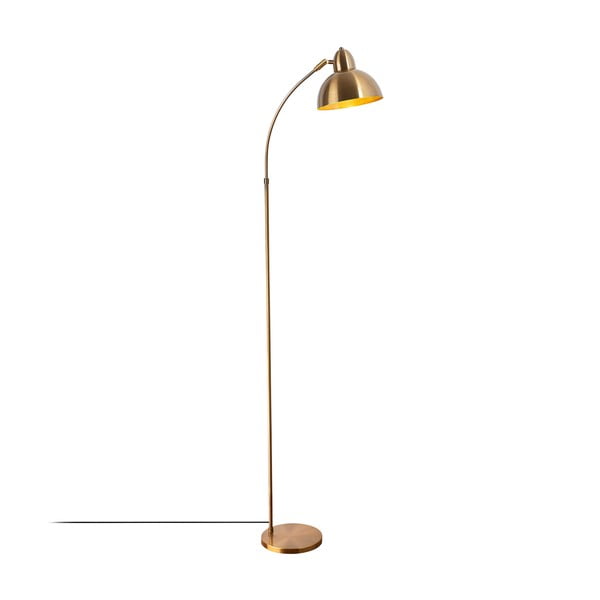 Lampa stojąca w kolorze mosiądzu z metalowym kloszem (wysokość 162 cm) Marzeo – Opviq lights-image-3