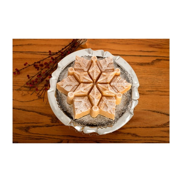 Forma do ciasta w kolorze srebra Nordic Ware Snowflake, 1,4 l-image-2