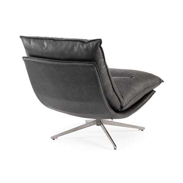 Ciemnoszary fotel ze schowkiem z imitacji skóry Alanez – Bizzotto-image-4