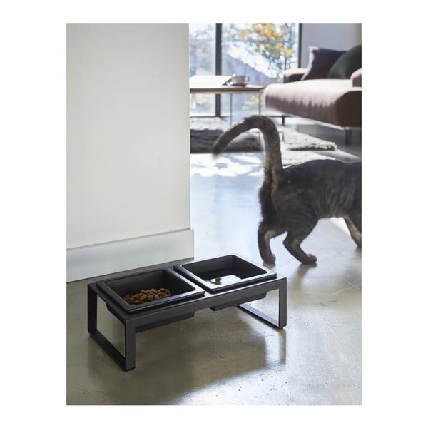 Zestaw miski i pojemnika na karmę dla czworonoga Tower – YAMAZAKI-image-2