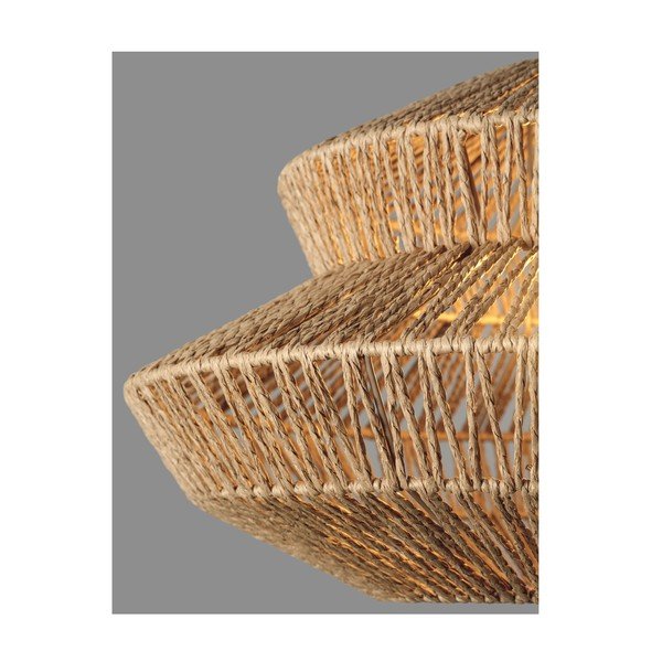 Lampa wisząca z liny w naturalnym kolorze ø 50 cm Nua – Nova Luce-image-3