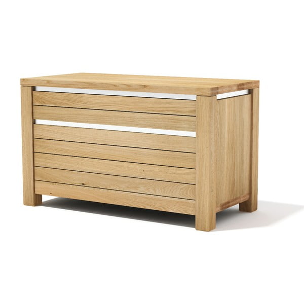 Komoda z litego drewna dębowego Javorina Next, 124 cm