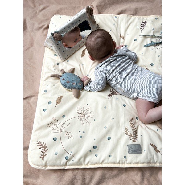 Jasnożółta mata do zabawy dla dzieci 80x80 cm Sea Garden – Cam Cam Copenhagen-image-3