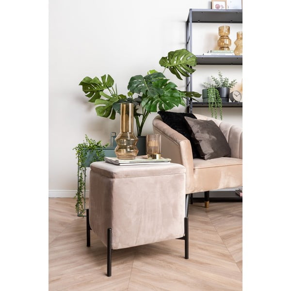 Czarna aksamitna poduszka PT LIVING Tender, 40x40 cm-image-4