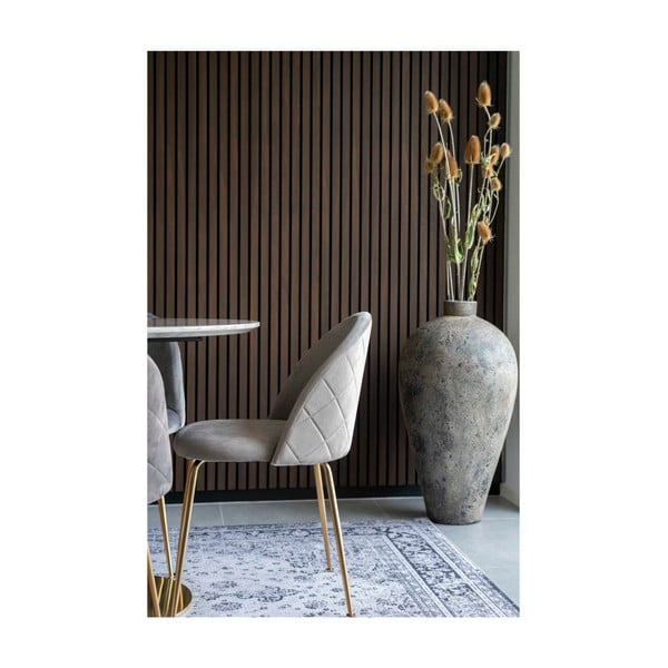 Jasnoszare aksamitne krzesła zestaw 2 szt. Geneve – House Nordic-image-4