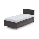 Antracytowe tapicerowane łóżko dziecięce bez stelaża 90x200 cm Cool – Meise Möbel