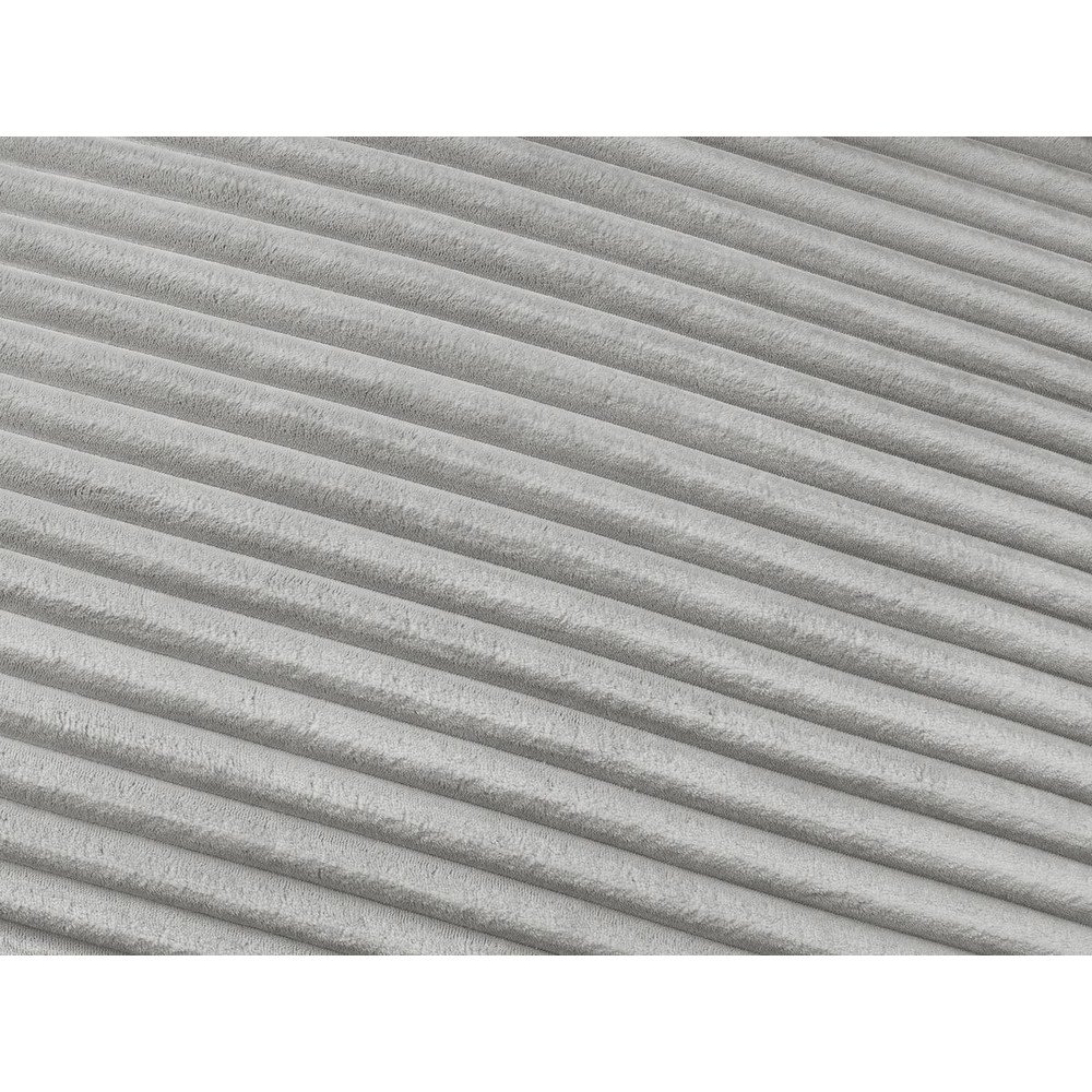 Jasnoszara sztruksowa rozkładana sofa do spania 220 cm Hugo – Bobochic Paris (zdjęcie 10)