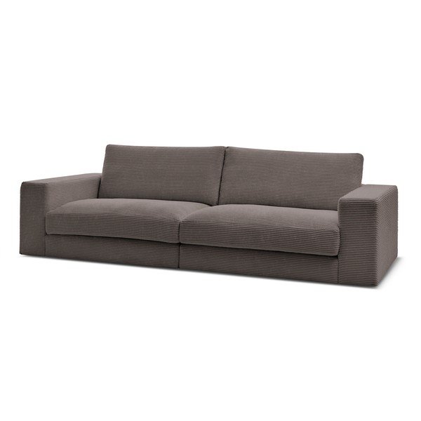 Szarobrązowa sztruksowa sofa 274 cm Leonard – Bobochic Paris-image-3