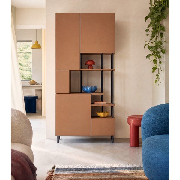 Ceglasty regał 84x175 cm Perla – Marckeric-image-3