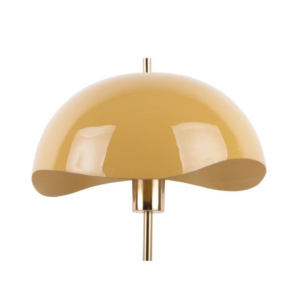 Lampa stołowa w kolorze ochry (wys. 56 cm) Waved Dome – Leitmotiv-image-4