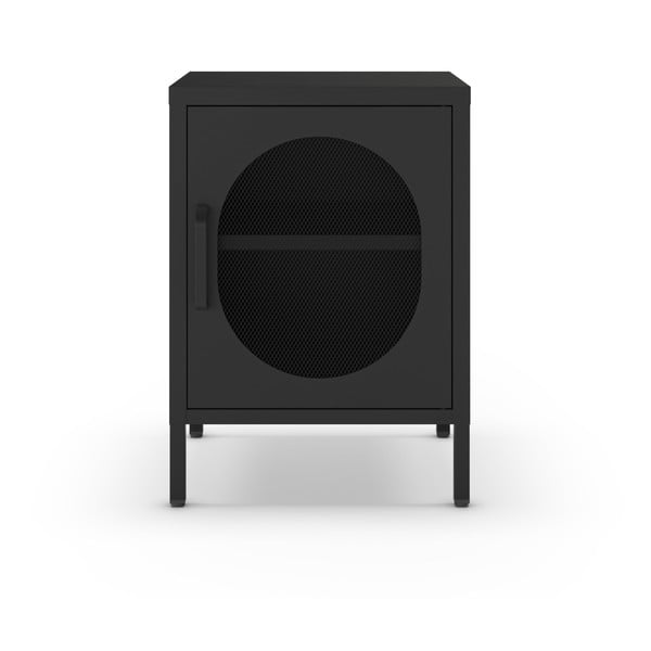 Czarna metalowa szafka nocna Diora – Marckeric