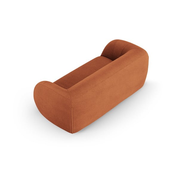 Pomarańczowa sofa z materiału bouclé 210 cm Essen – Cosmopolitan Design-image-3