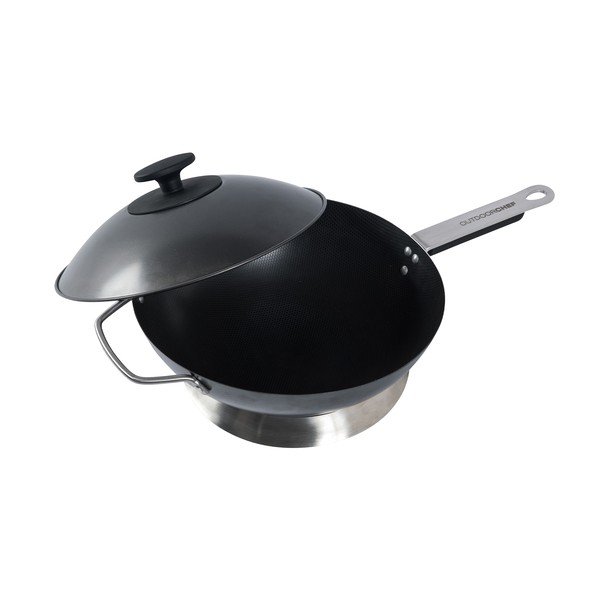 Patelnia z pokrywką do grillowania ze stali ø 33 cm – Outdoorchef-image-2