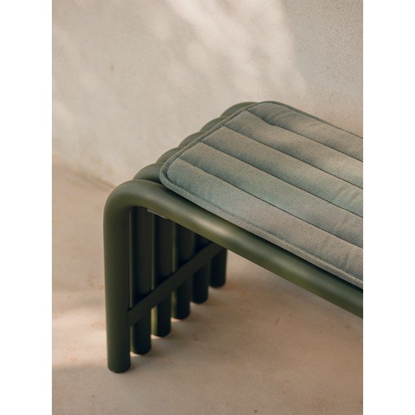 Zielona metalowa ławka ogrodowa Nokk – noo.ma-image-2