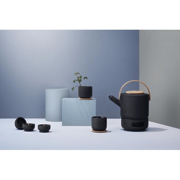 Czarny kamionkowy dzbanek do herbaty 1,25 l Theo – Stelton-image-2