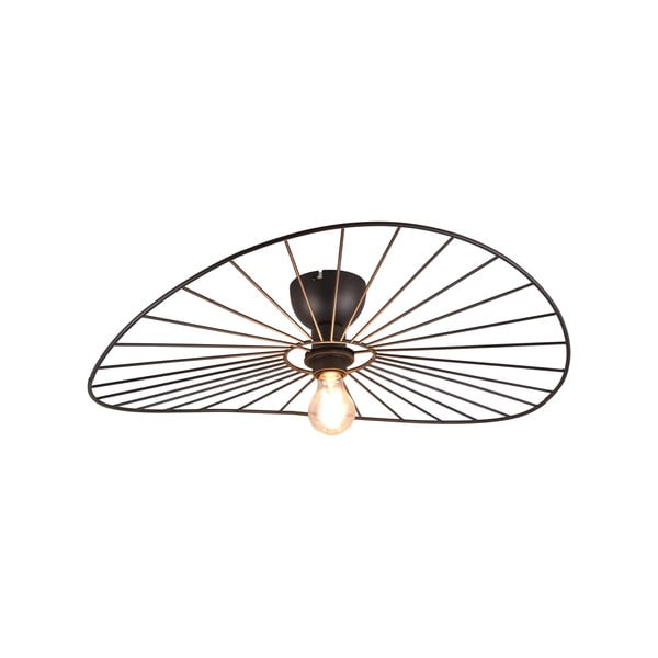 Lampa sufitowa w kolorze matowej czerni ø 60 cm Chapeau – Reality-image-1