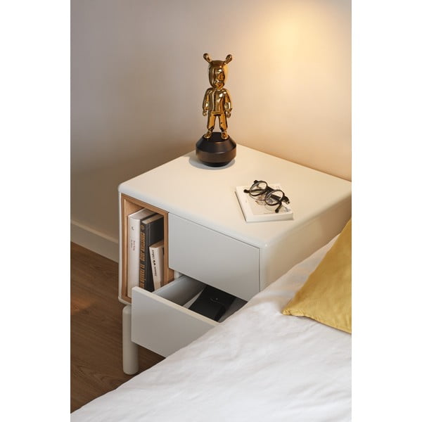 Kremowa szafka nocna Corvo – Teulat-image-3