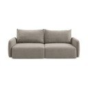 Beżowa rozkładana/ze schowkiem sofa 238 cm Kalena – Makamii