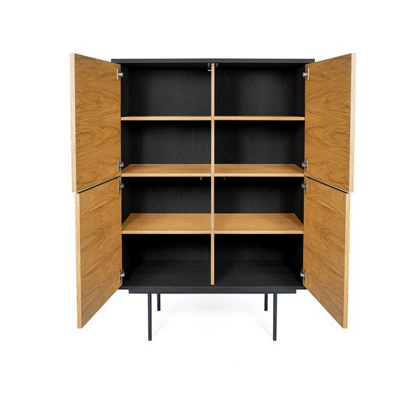 Komoda w dekorze drewna dębowego Woodman Stripe Oak-image-3