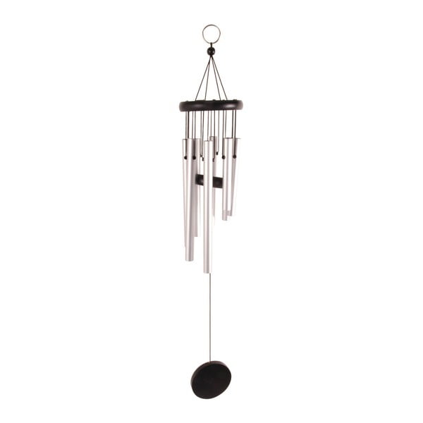 Dzwonki wietrzne w srebrnym kolorze Esschert Design, wys. 56,5 cm