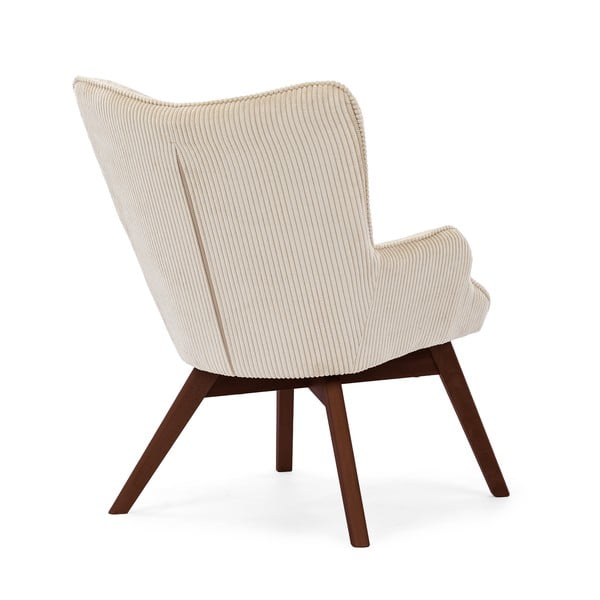 Beżowy sztruksowy fotel Niko – Ropez-image-3