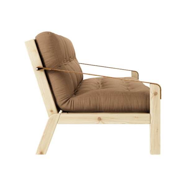 Sofa rozkładana z brązowym obiciem Karup Design Poetry Natural/Mocca-image-4