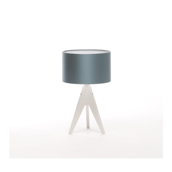 Niebieska lampa stołowa 4room Artist, biała lakierowana brzoza, Ø 25 cm