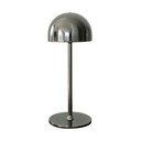 Ciemnoszara lampa stołowa LED ze zdalnym sterowaniem i metalowym kloszem (wysokość 30 cm) Tim – Sirius