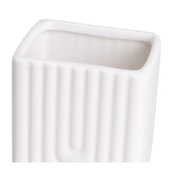 Biały zestaw akcesoriów łazienkowych ceramiczny – Casa Selección-image-1