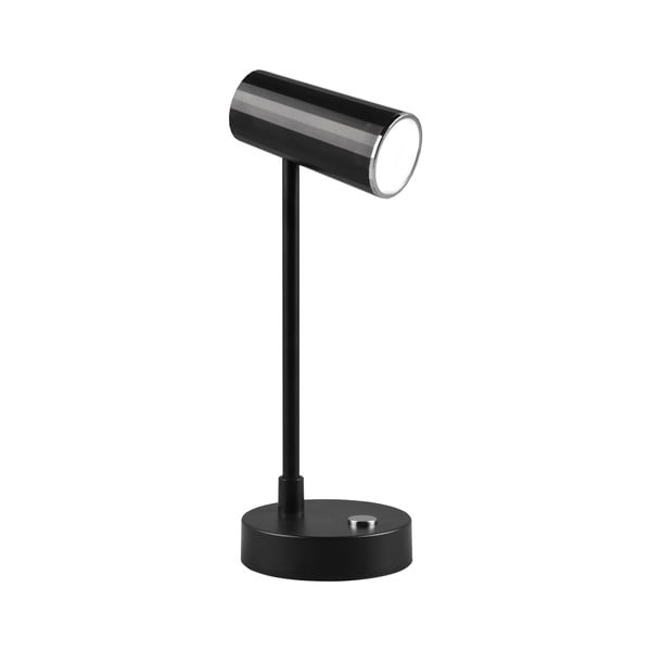 Lampa stołowa LED ze ściemniaczem w kolorze czarni z połyskiem (wys. 28 cm) Lenny – Trio