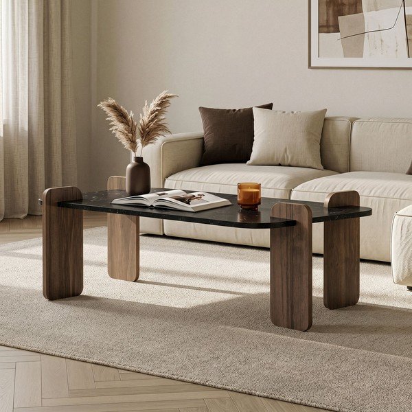 Czarny stolik 60x120 cm Renard – Nordure-image-1