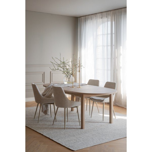 Rozkładany stół z blatem w dekorze dębu 105x220 cm Gifford – Rowico-image-4