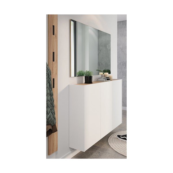 Biało-naturalny zestaw do przedpokoju w dekorze dębu Libbiano – Germania-image-1