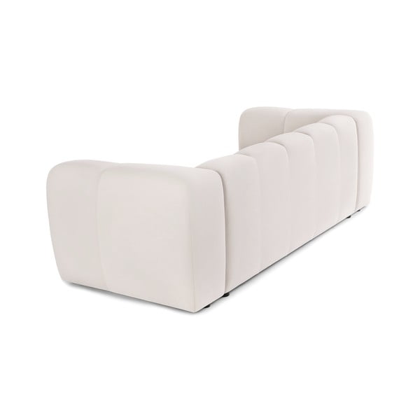 Kremowa aksamitna sofa 225 cm Cube – Bonami Selection-image-4