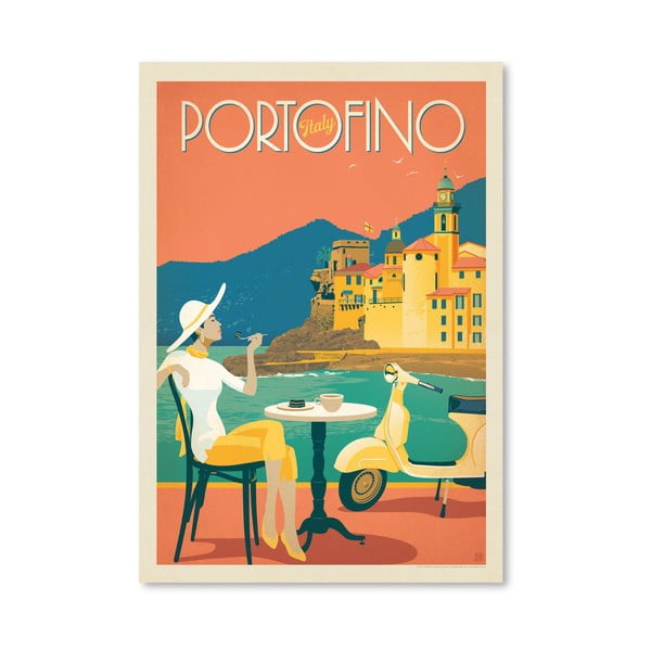 Plakat Americanflat Portofino, 42x30 cm