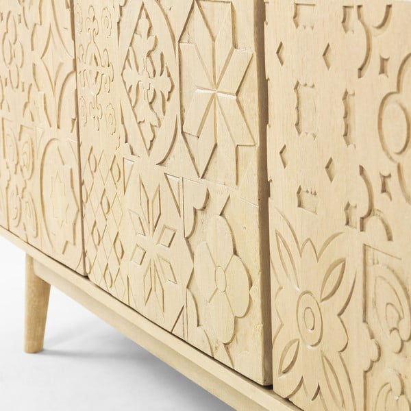 Komoda z drewna akacji i mangowca Kave Home Sakoi, 162x75 cm-image-1