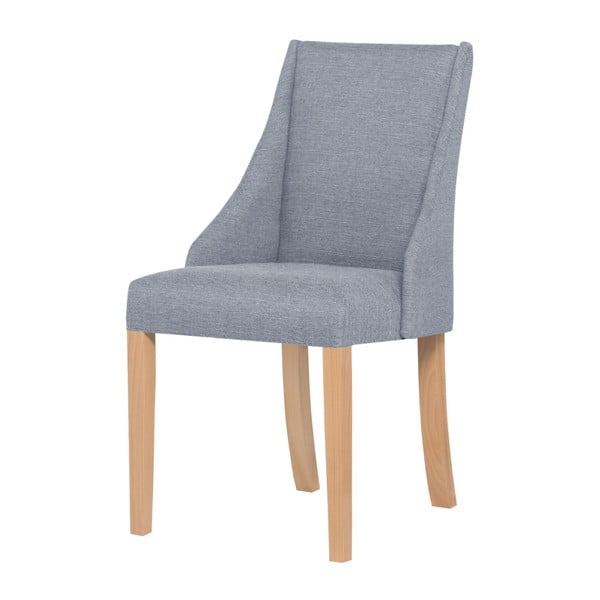 Szare krzesło z brązowymi nogami Ted Lapidus Maison Absolu