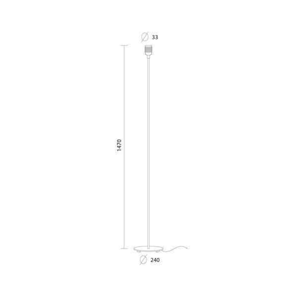 Biała lampa stojąca Sotto Luce BI Elementary XL 1F-image-1