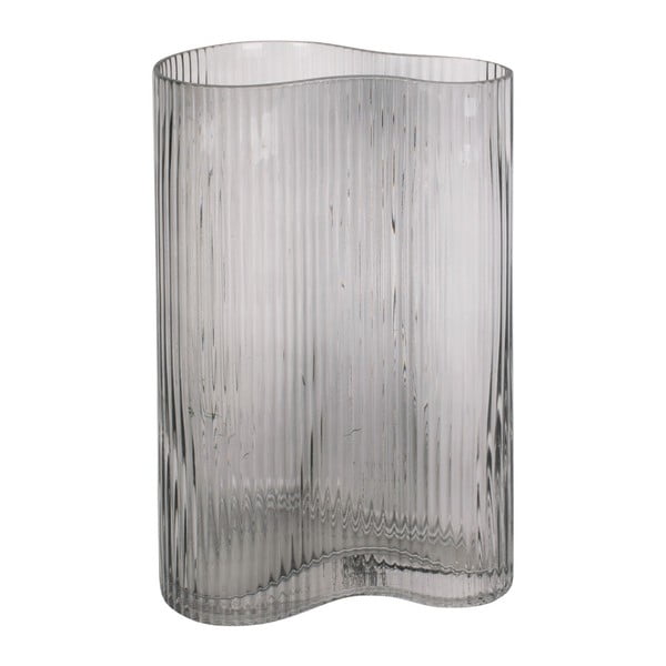Szary szklany wazon PT LIVING Wave, wys. 27 cm-image-2